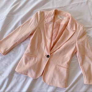Forever 21 Essentials 3/4 sleeve lined blazer